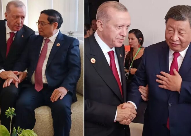 G20 Zirvesi’nde Asyalı liderler bir araya gelen Erdoğan’ın samimi tavırları dikkat çekti